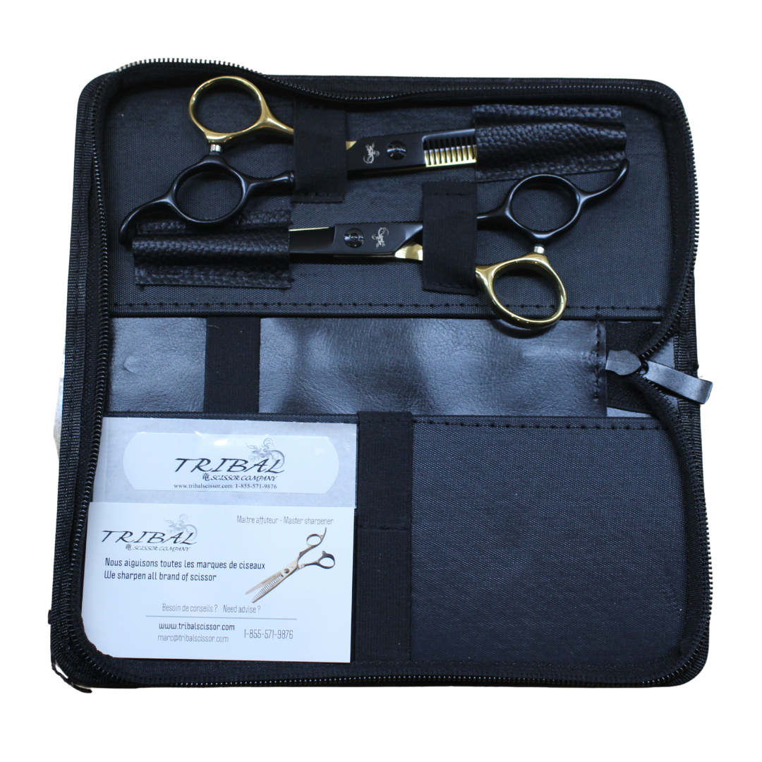 Final Case | KIT NOIR ET OR | scissor(s) in case