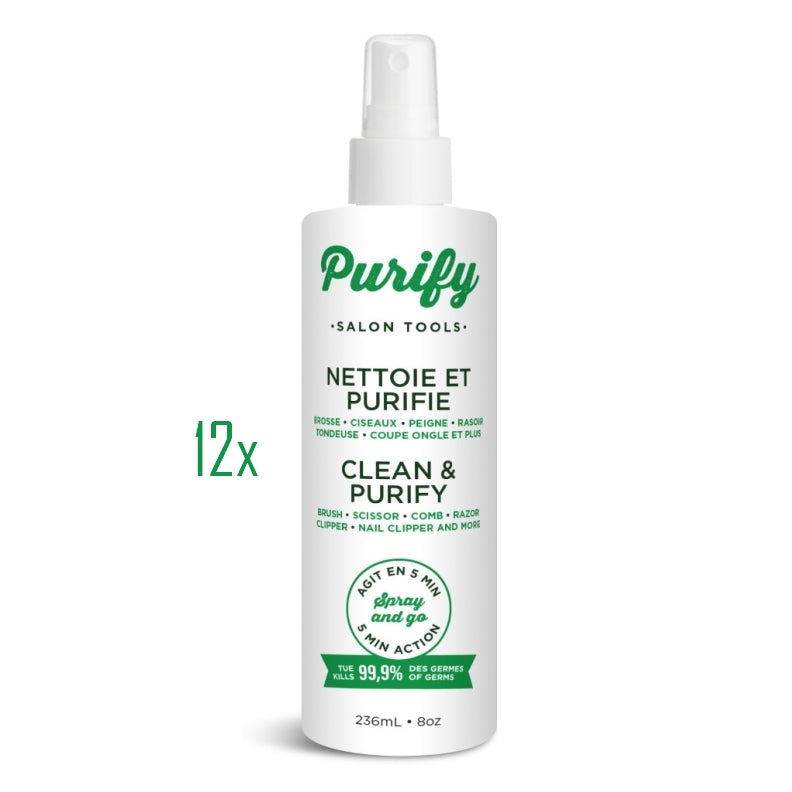 12 botellas Purify Salon Tools