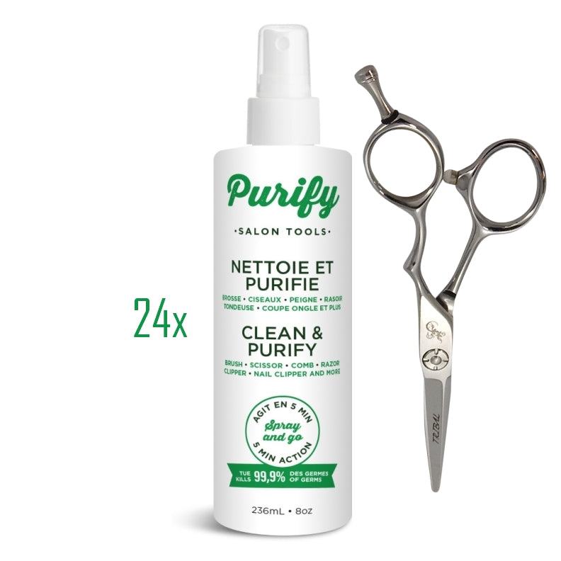24 botellas Purify + 1 tijera gratis de 325 $