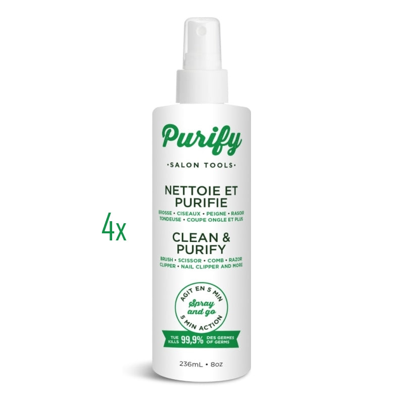 4 botellas Purify Salon Tools