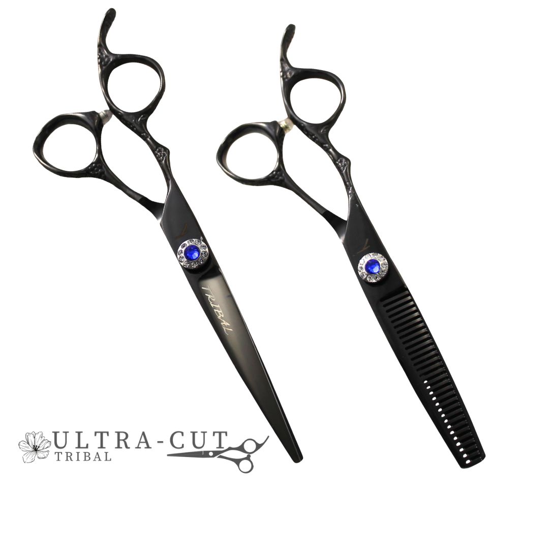 Ensemble Tribal Ultra-Cut Blues gaucher noir 6 pouces
