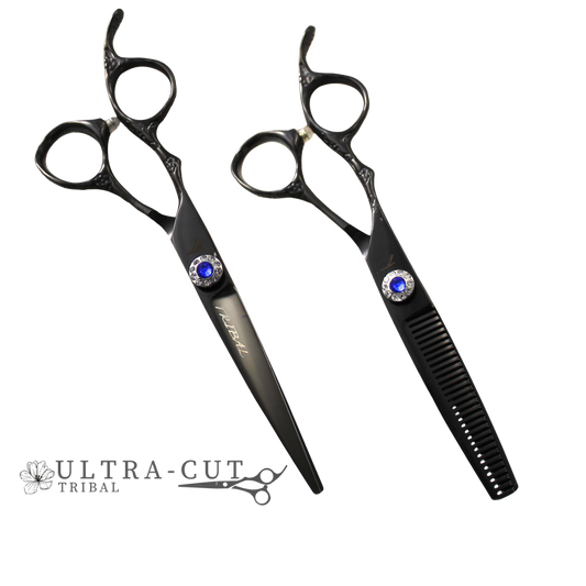 Ensemble Tribal Ultra-Cut Blues gaucher noir 6 pouces