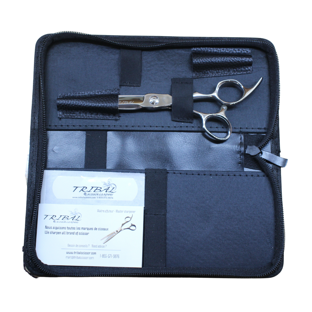 Tribal Hybrid 2-in-1 slicer scissors in carrying case