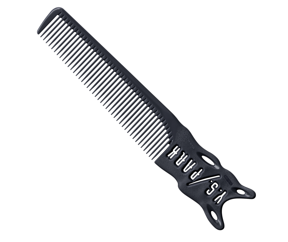 SOFT ‘FLEX’ CARBON BARBER COMB Y.S PARK YS-209 made in japan